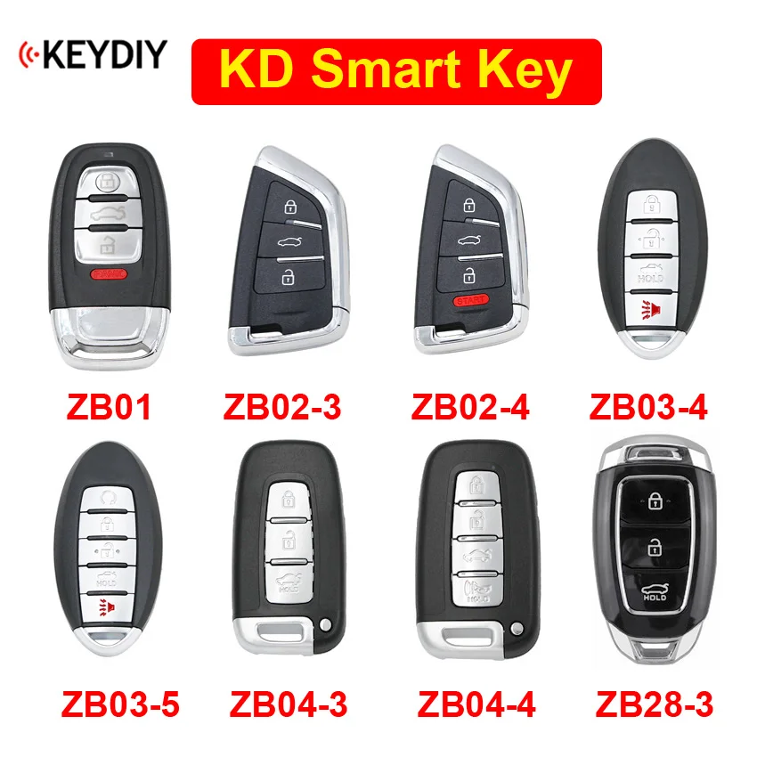 ZB01 ZB02-3 ZB02-4 ZB03-4 ZB03-5 ZB04-3 ZB04-4 ZB28-3 KEYDIY Универсальный Интеллектуальный пульт дистанционного управления KD смарт-ключ для KD900 KD-X2 ключ генератор