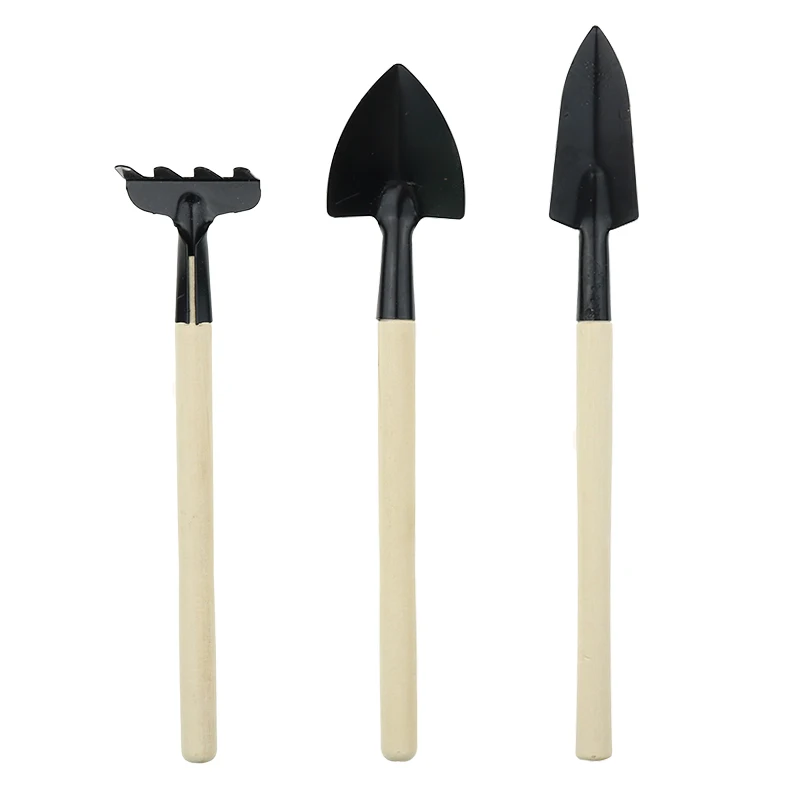 3pc gardening tools bonsai Mini garden for tools Small shovel hoe hoe Plant potted flowers tool seedling planting