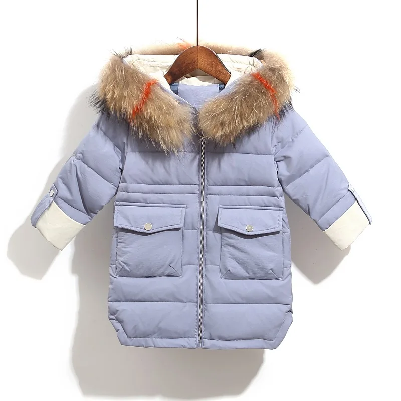 Г. Зимняя куртка-пуховик для девочек утепленная куртка с капюшоном для маленьких девочек, детская парка для маленьких девочек зимний комбинезон
