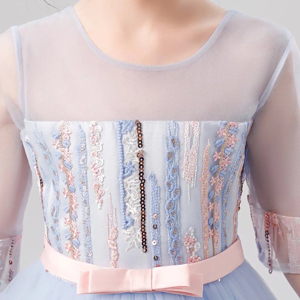 Детские платья; одежда для маленьких девочек; vestidos; платье принцессы с цветочным рисунком для маленьких девочек; платье подружки невесты; платье для торжеств; платье для дня рождения; свадебное платье