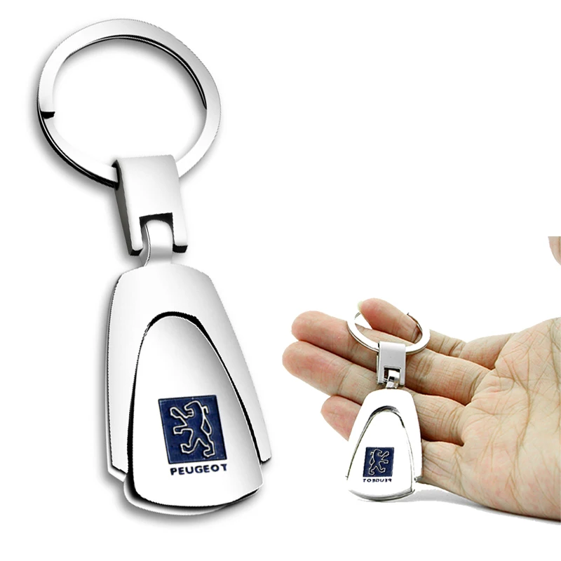 

Alloy Car Key Ring Keychain For Peugeots 107 108 206 207 308 307 508 2008 3008 Styling auto accessories car Gadgets