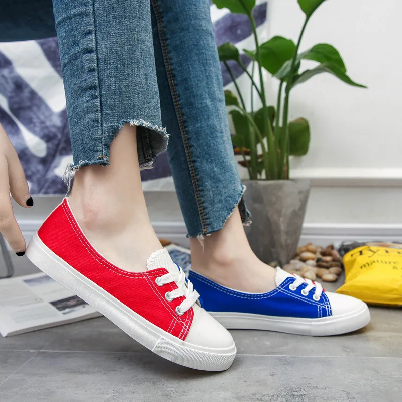 Новинка 2019 года Модные женские кроссовки Повседневная обувь из джинсовой ткани