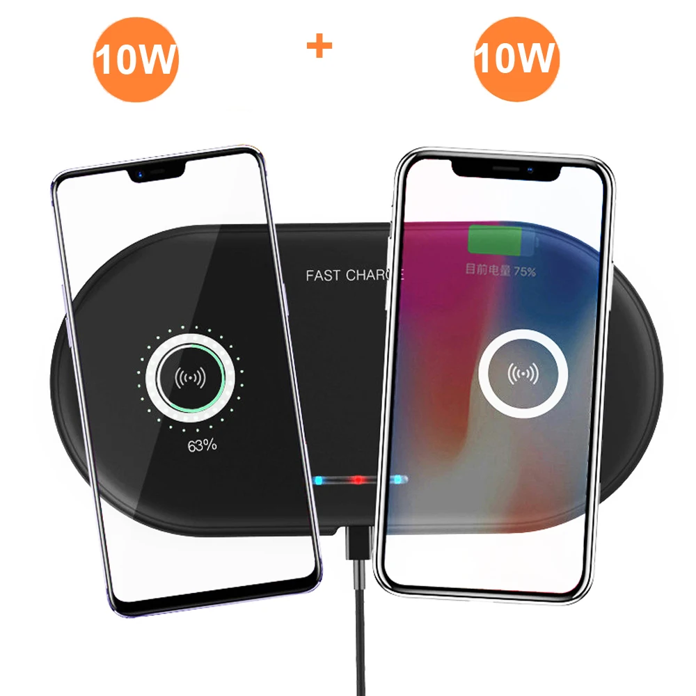 Wireless-Charger-For-iPhone-11-Pro-X-XS-Max-8-Plus-Dual-Fast-Wireless-Charging-Pad