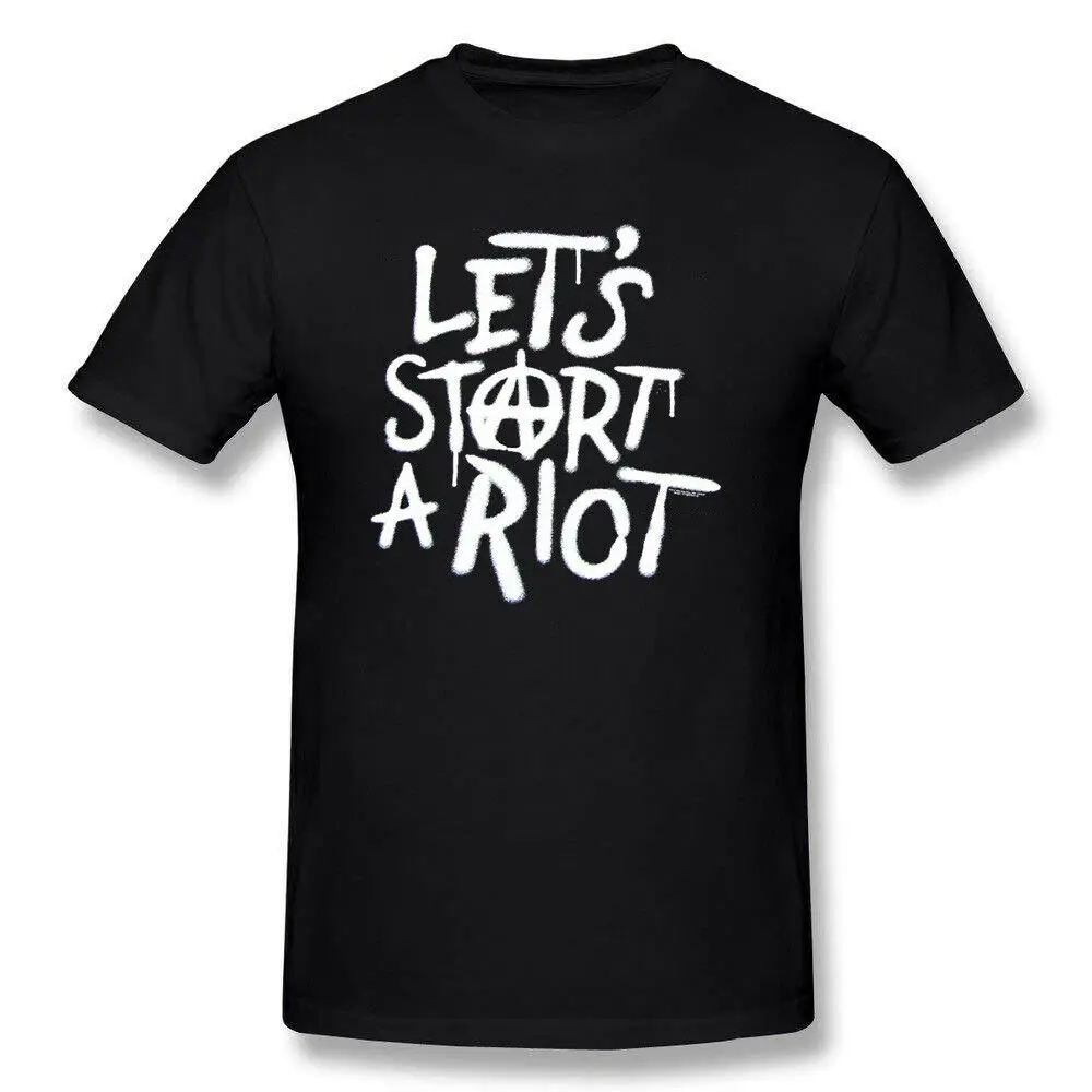 Мужская футболка s Three Days Grace Spray Let's Start A Riot черная футболка с принтом мужская одежда с коротким рукавом Топ Футболка