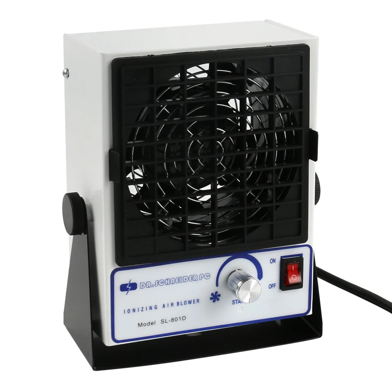 SL-801D Настольный DC ESD ионизирующая воздуходувка вентилятор электростатического Иона удаление вентилятора Deionizing вентилятор