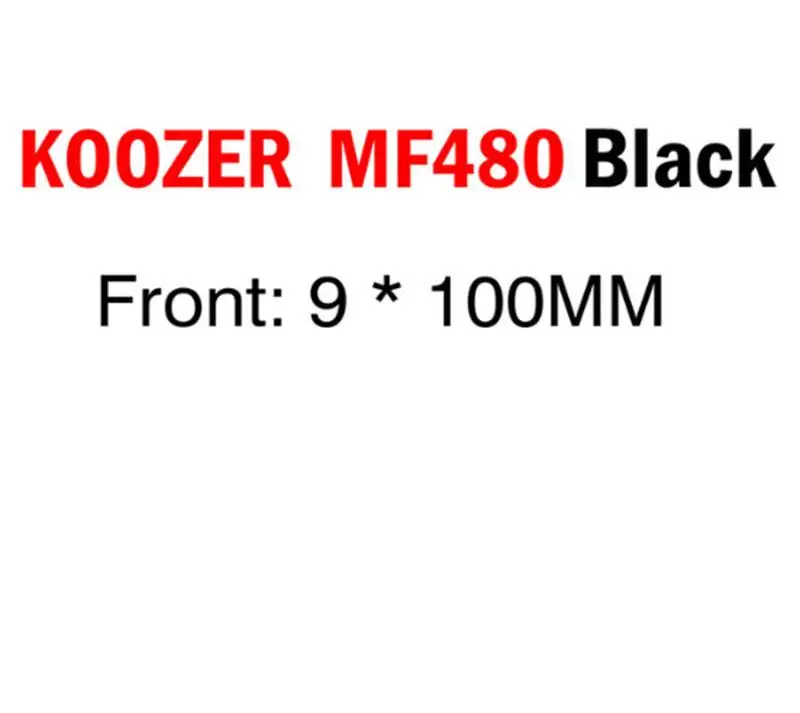 Велосипедные ступицы KOOZER MF480 передняя, Задняя Ступица набор 2/4 подшипники 24T трещотка 32 отверстия БЫСТРОРАЗЪЕМНАЯ через мост горный для 8 9 10 11S - Цвет: BK 9X100 F