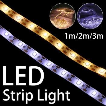 

1M/2M/3M LED Strip Light Indoor Motion Sensor Flexible Tape For Kitchen Light Bedside Stairs Night Security Battery Operated Lam