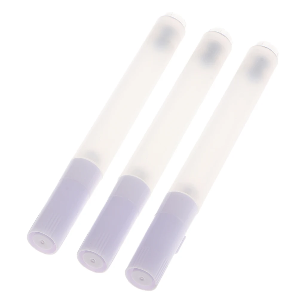 3 Piece 4.5mm Flat Tips Clear Watercolor Fluorescence Oil Acrylic Paint Marker Pen Ink Fountain Refills Empty Blank Pen Tube