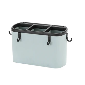 

Chopsticks Storage Wall Mounted Space Saving Countertop With Hooks Easy Install Cutlery Drain Rack Household Kitchen Supplies