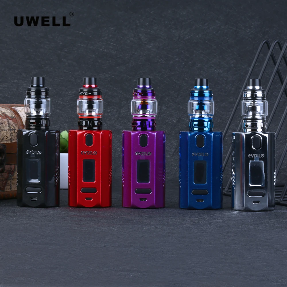 Оригинальный комплект Uwell Evdilo 200 Вт EVDILO Mod 6 мл валириан II бак поддержка батареи