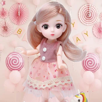 

Lovely doll, BJD can move 16cm high doll toys, Body fashion dolls Naked Girl gifts, plush dolls with Gift box with a girl's toy