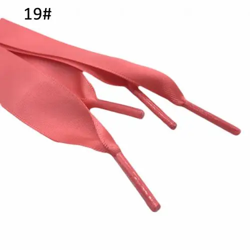Watermelon Red 1 пара 120 см шнурки плоская популярная спортивная обувь со шнуровкой унисекс широкие глянцевые конфеты цвет шелковые ленты шнурки для кроссовок ремешок для обуви - Цвет: Watermelon Red