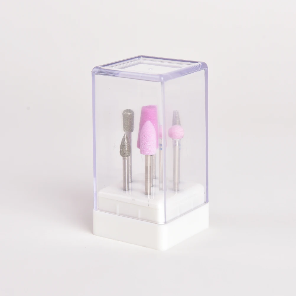 Professional 1PCS 7Holes White Nail Drill Bit Holder Exhibition Displayer Manicure Tools 6.6*3.4*3.4cm | Красота и здоровье