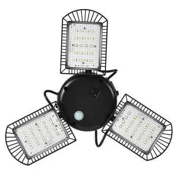 

Solar Garage Light 6V 3.5W LED High Bay Light Garage Lamp IP65 Industrial Lamp With 3 Adjustable Panels for Garden Garage Travel