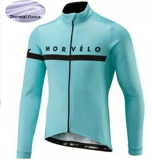 15 Morvelo, Зимняя Теплая Флисовая Мужская велосипедная футболка с длинным рукавом, Ropa ciclismo, велосипедная одежда, велосипедная одежда, Майо Ciclismo - Цвет: 15