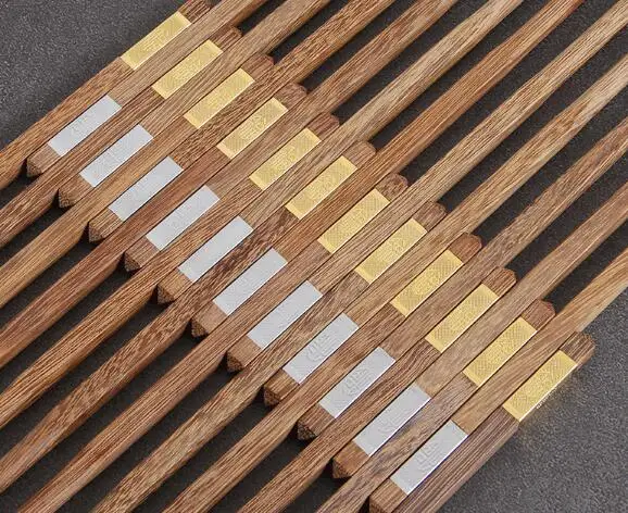 Куриное Крылышко дерево CHOPSTICKS без краски без воска семейный отель Быстрый ребенок твердой древесины посуда