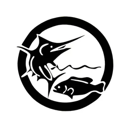 13*12.7cm FISHING Interesting Car Stickers Vinyl Sticker Funny Personality Motorcycle SUVs Bumper Laptop Car Styling