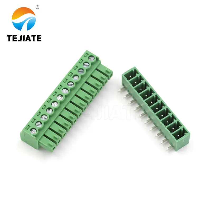 Bent 10P 10 пар KF2EDG 3,81 мм вставной PCB терминал прямой контактный/ИЗОГНУТЫЙ ШТИФТ Разъем 10 P/12 P/16 P - Цвет: Bent 10P