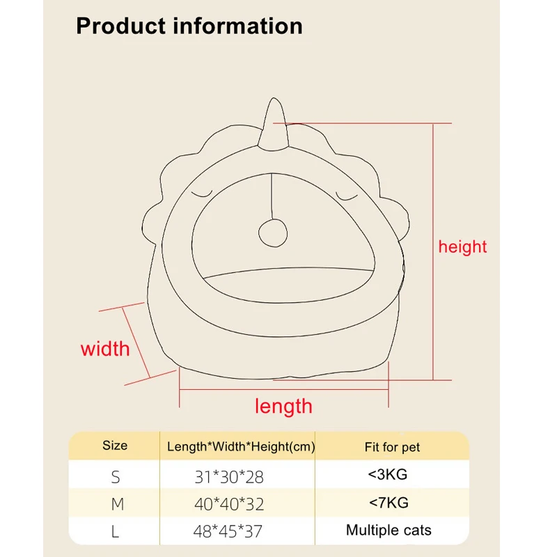 Cute Cat Bed Warm Pet Basket Cozy Kitten Lounger Cushion Cat House Tent Very Soft Small Dog Mat Bag For Washable Beds For Cats