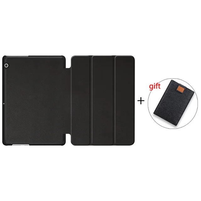 Защитный чехол MTT для huawei MediaPad T3 10 AGS-L09/L03, тонкий флип-чехол из искусственной кожи для huawei T3 10 9,", чехол для планшета - Цвет: Black