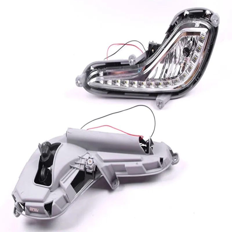  LED DRL Daytime Running Light Fog Lamp 12V Car Running Lights for Hyundai Accent Solaris Verna 2010 - 4000247192041
