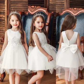 

vestidos princess dress girl kids dresses for girls sukienki costume robe baby clothes white toddler navidad