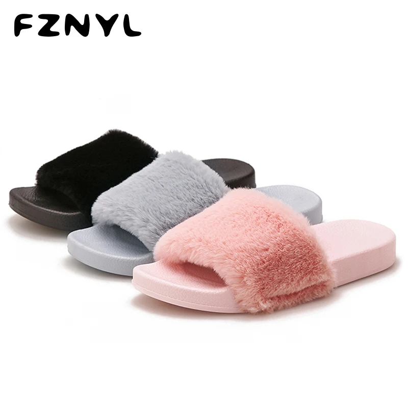 

FZNYL Couple Home Slippers Cute Plush Indoor EVA Bottom Non-Slip Sweetheart Flat Flops Family Winter Warm Bedroom Shoes Footwear