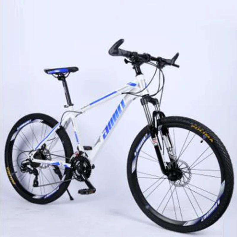 Mountain Bike 26-inch Shock Absorber Disc Brake Speed Change Mountain Bike New Double Brake Steel Frame Bike