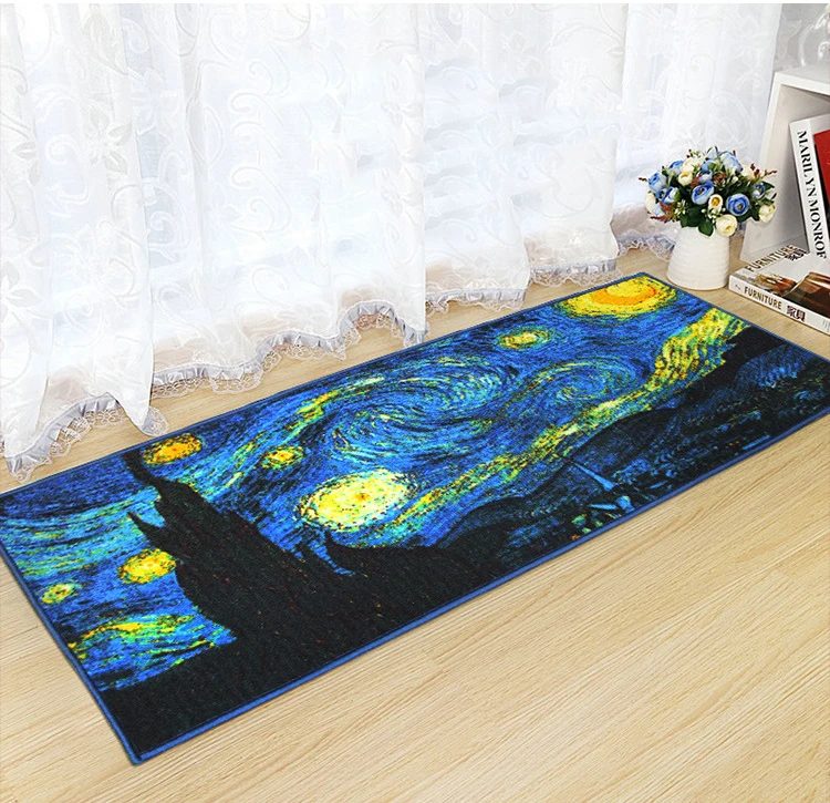 Printed Carpet for Living Room Floor Mats Kitchen Non-slip Door Mat Coffee Table Bedroom Carpets Decoration Rug Outdoor Doormat