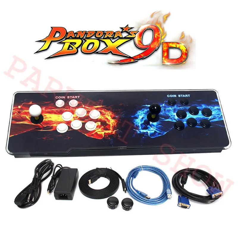 

Hot Sale Pandora Box 9D Arcade Video Game Console 2222 in 1/2500 in 1 for TV 2 Players Arcade Joystick Push Button HDMI/VGA