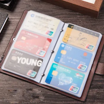 

Soft Leather Large Capacity Business Card ID Credit Card Holder Case Business Package Bank Card Case Card Package porte carte