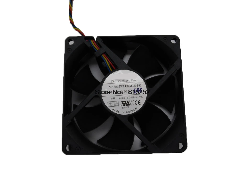 Ноутбук Сервер вентилятор охлаждения для Foxconn PVA080G12H-P00 DW014-A00 089R8J 89R8J 65CFM DC12V 0.6A 4 провода бесщеточный вентилятор на постоянном токе, новинка
