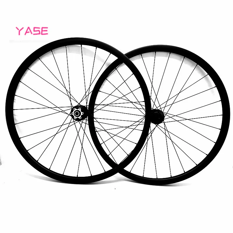 YASE 27.5er mtb дисковые Углеродные колеса 27x25 мм симметричные бескамерные карбоновые