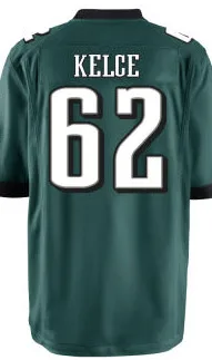 19 Golden Tate III JERSEY 20 Brian Dawkins 11 Carson Wentz 86 Zach Ertz 62 Jason Kelce американские футбольные майки - Цвет: 2018 new