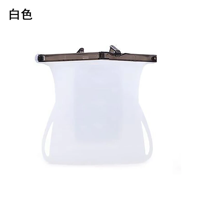White Holaroom портативная пищевая подкладка для сумки герметичная свежее Сохранение сумка для продуктов класса силиконовые фрукты овощи молоко пакет для замораживания - Цвет: White