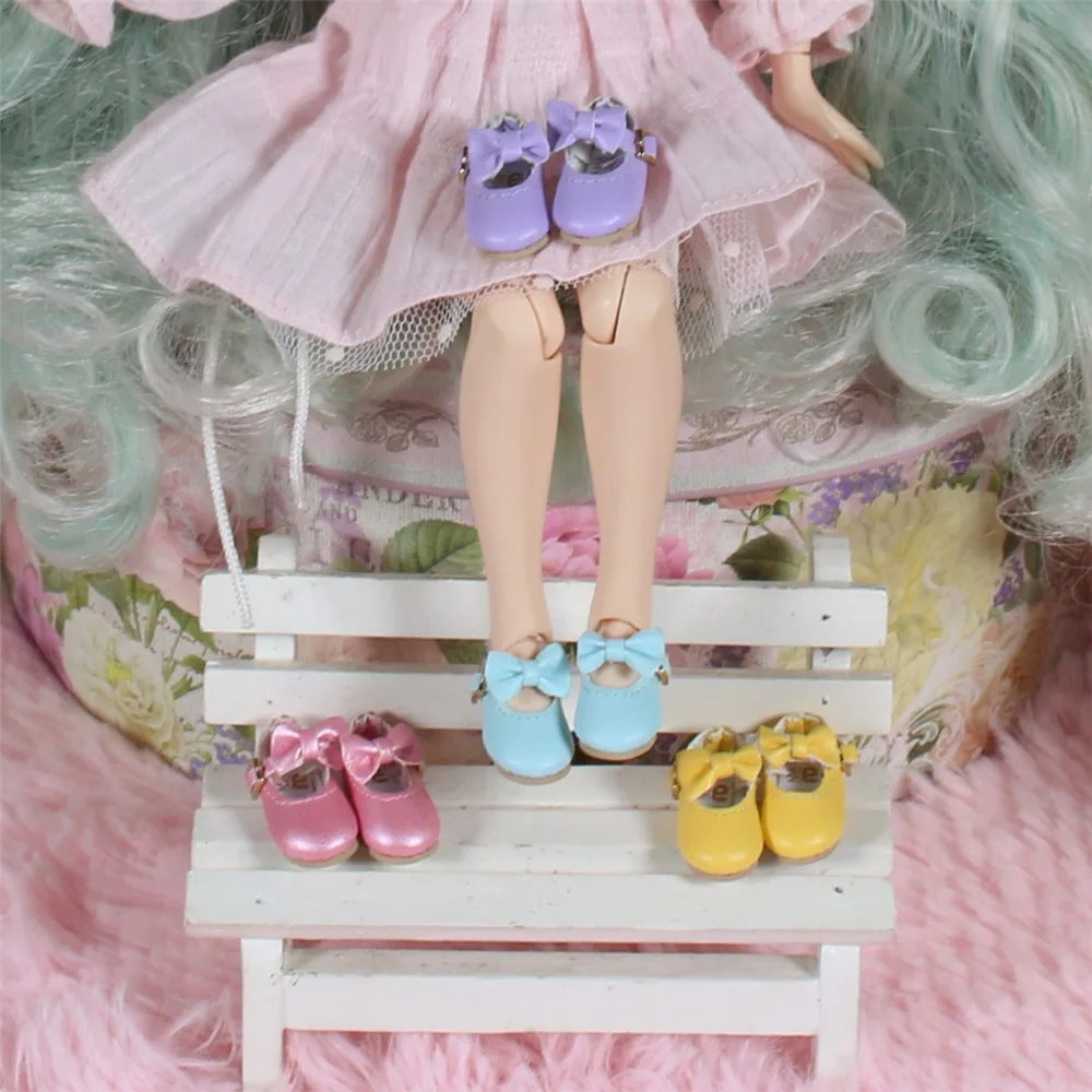 Neo Blythe Doll Vintage Bow Shoes 5