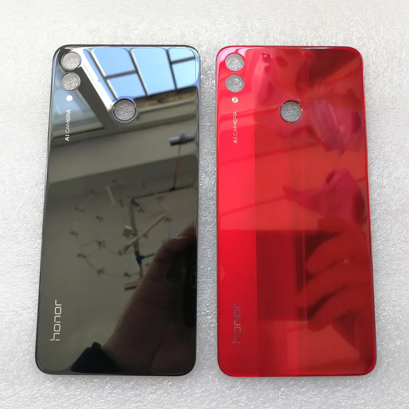 Стеклянная задняя крышка для Huawei Honor 8X оригинальный аккумулятор HuaWei Защитные
