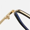 Double Beam Metal Polygon Finished Myopia Glasses Women Men Literary Student Prescription Eyeglasses Diopter 0 -0.5 -1.0 To -6.0 3