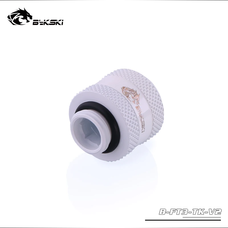Bykski шланг фитинг быстрого сжатия 3/8 ''для 10*16 толстый монтаж труб B-FT3-TK-V2 - Цвет лезвия: Белый