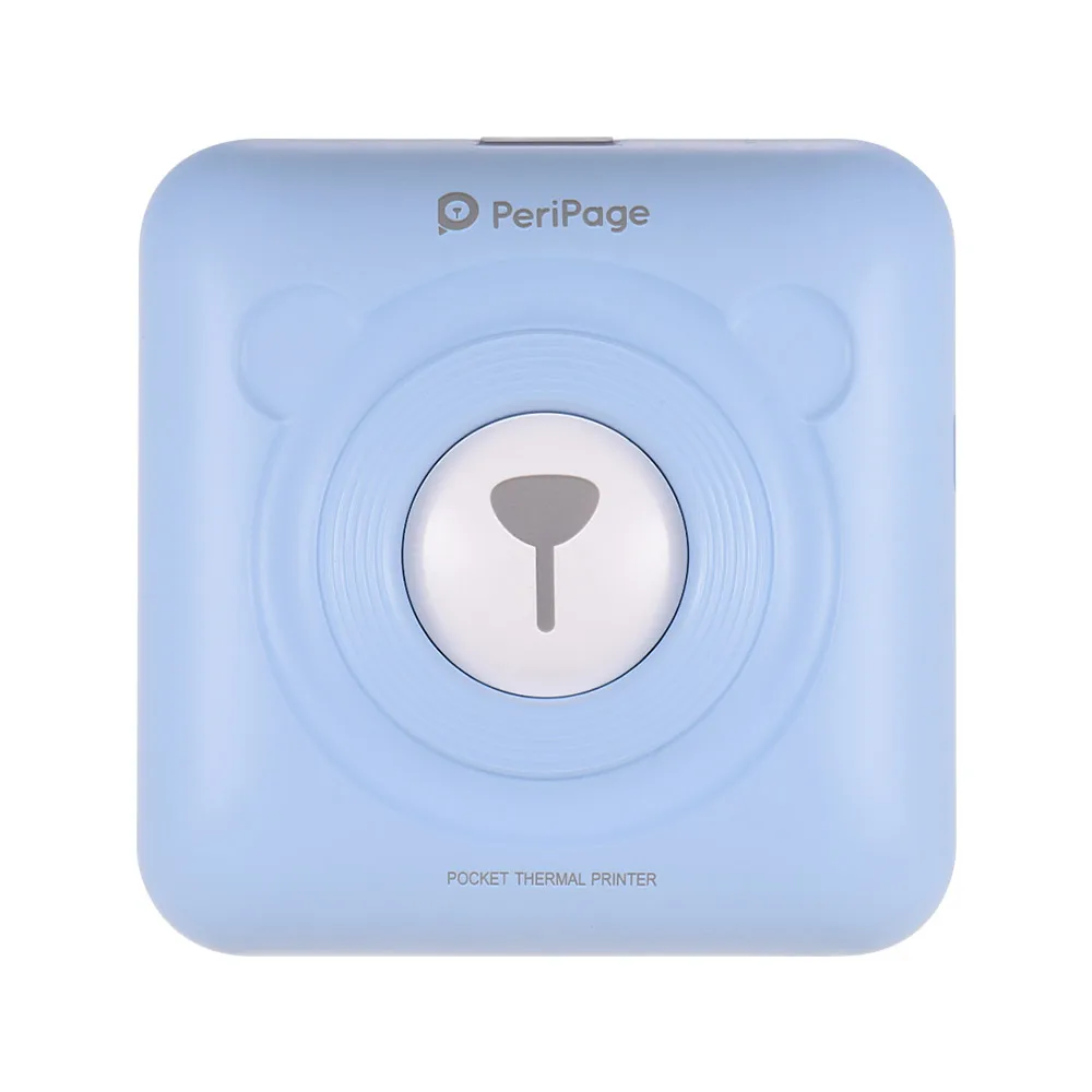 Blue Мини POS портативный принтер карманный мобильный термальный Bluetooth 58 мм мини беспроводной POS Термальный фотопринтер для телефона Android iOS - Цвет: Blue