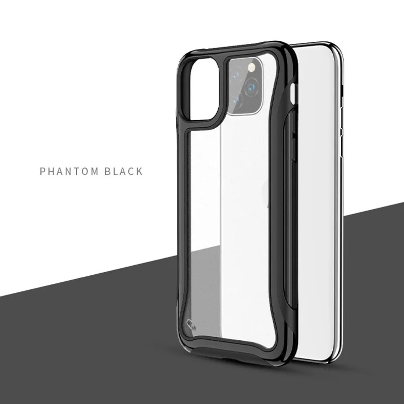 Противоударный силиконовый чехол для телефона для iPhone 11 Pro Max 6 6S 7 8 Plus X XR XS Max чехол прозрачный мягкий ТПУ+ матовый чехол со стеклом - Цвет: T4