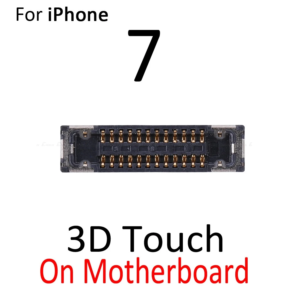 2 шт. Главная Кнопка отпечатков пальцев разъем для iPhone 6S 7 8 Plus X XS Max 3D Touch FPC разъем на гибкий кабель материнской платы - Цвет: On Board 7