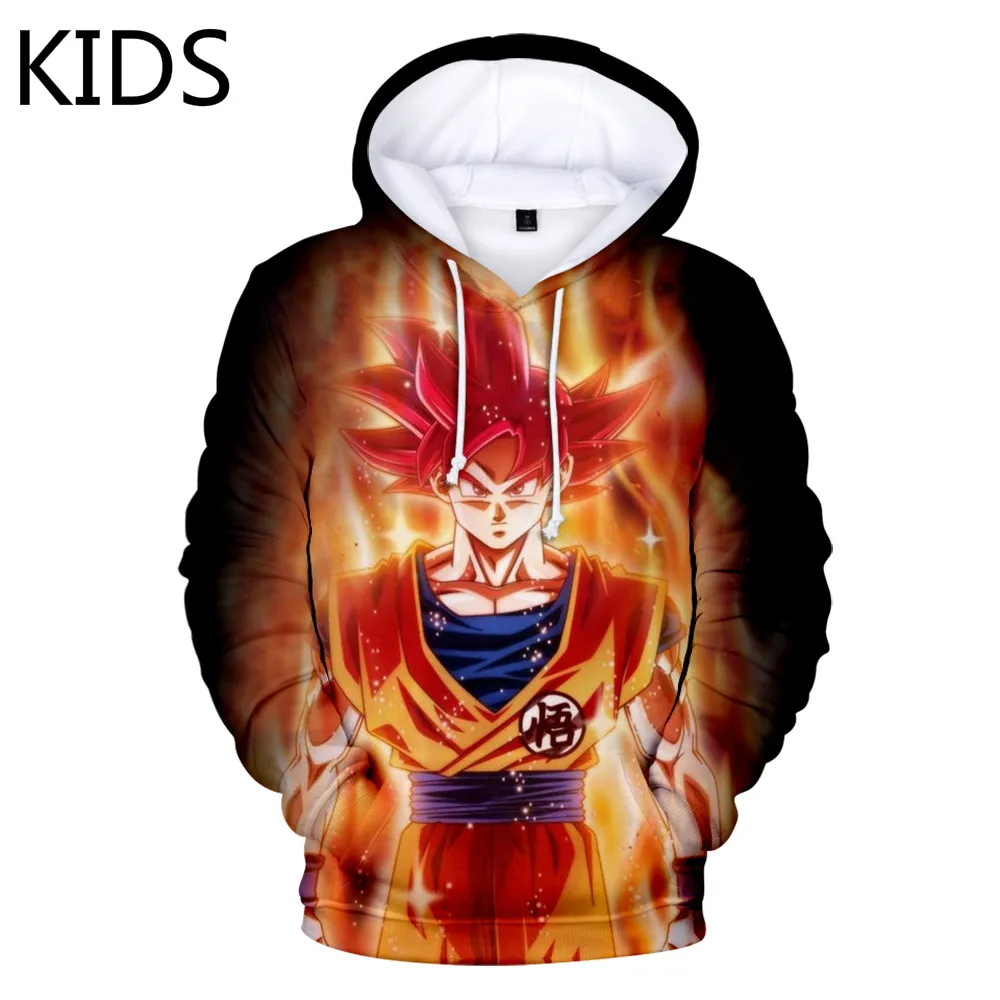Sudadera con capucha para niños de 2 a 14 años, impresión de Anime, 3D, de marca, Z, con bolsillo, ropa de calle de moda
