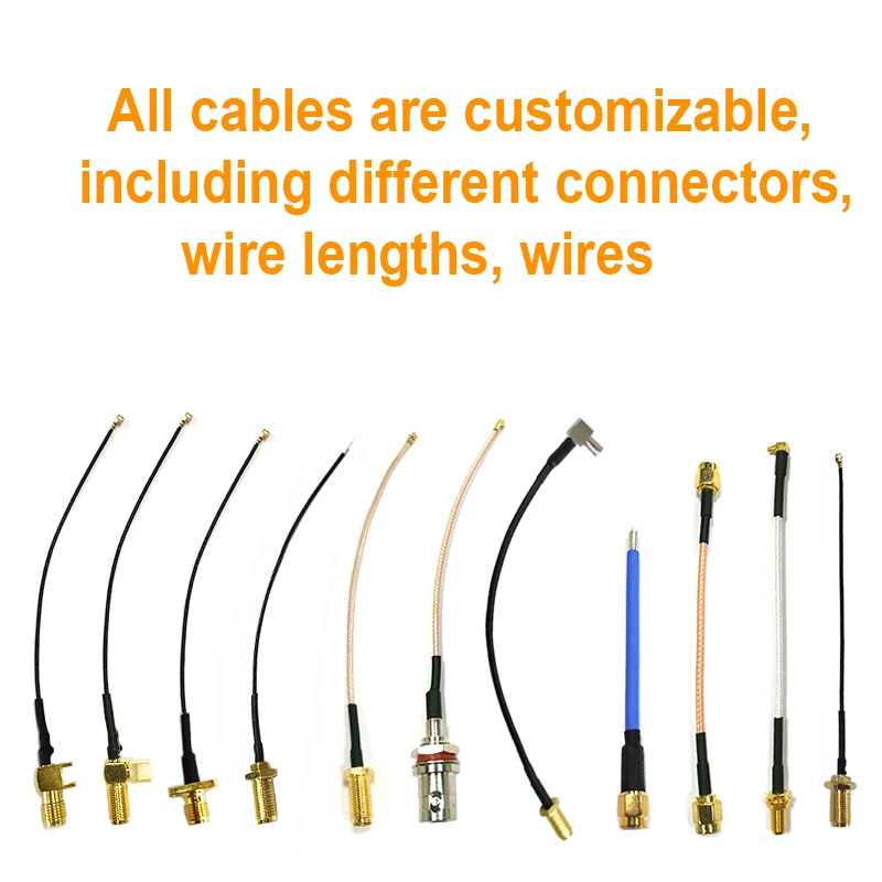 EOTH 30m SMA Male to Female 2.4 IOT Antenna Plug Connector Pigtail Coaxial Jumper Extension Cable RG174 customizable