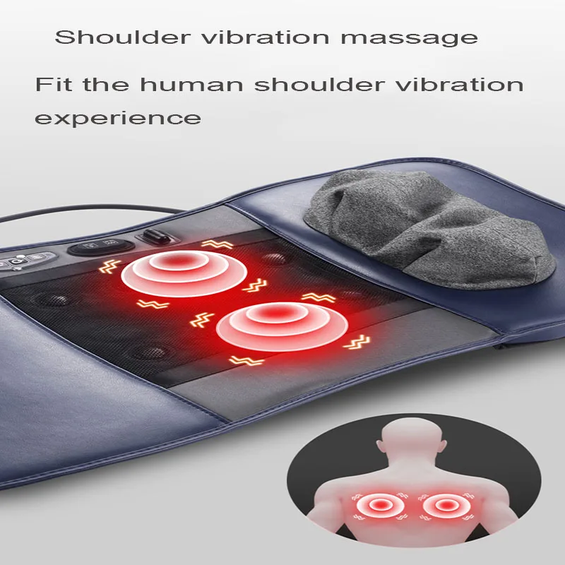 Шейный массажер многофункциональный бытовой талии Электрический разминание шеи физиотерапии спины массаж, прогревание горячим компрессом