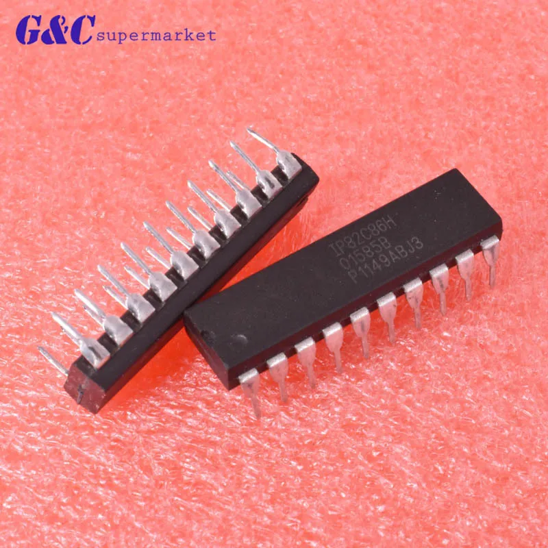 

1PCS/5PCS IP82C86H IP82C86 20PIN CMOS Octal Bus Transceiver IC DIP