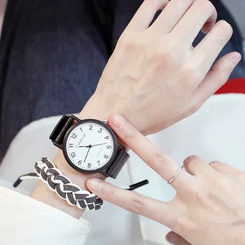 

Fashion Ladies Wrist Watches Simple Watch For Girl Classic Black Strap Clock Boys Bracelet Cool Gift For Students Relogio Reloj
