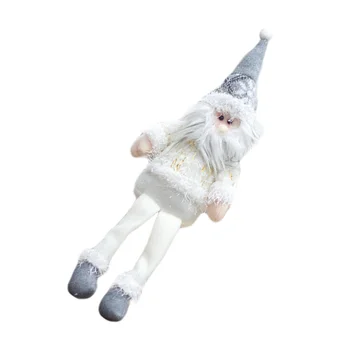 

1Pc Christmas Doll Cartoon Flannelette Cute Christmas Doll Shopwindow Decor Window Dressing Doll Sitting Doll Snowman Doll