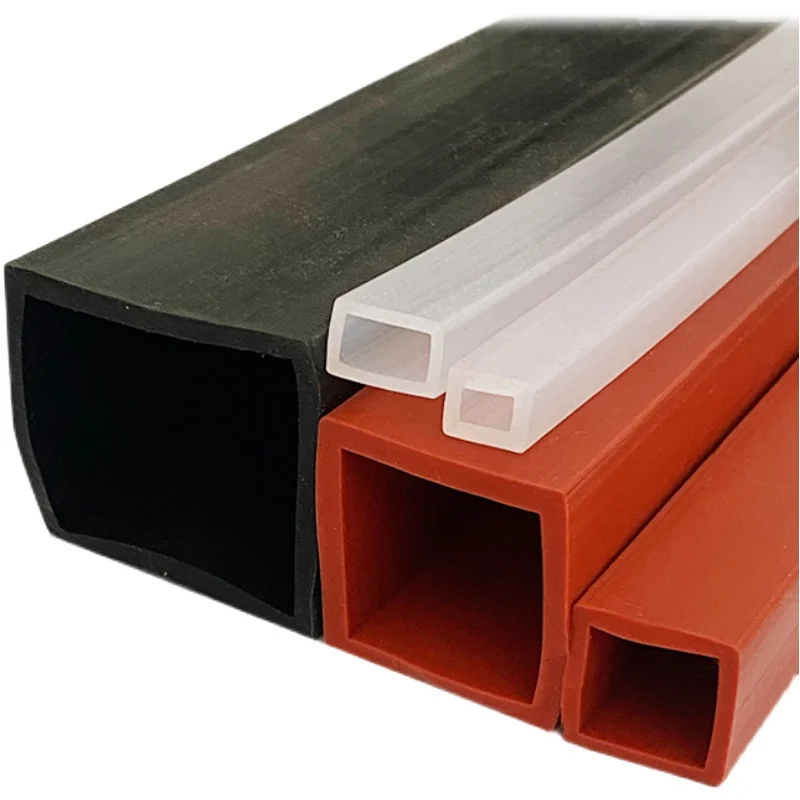 Silicone Square Tube Sleeve High Temperature Resistant Package Profile