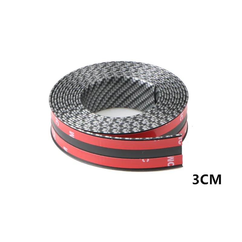 Резиновая молдинговая полоса из углеродного волокна мягкая черная отделочная